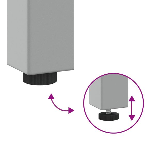 Комплект работна маса с чекмедже 2 pcs Червено 200 x 55 x 85 см