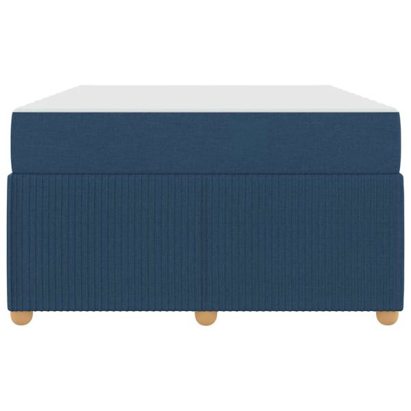 Рамка за легло с матрак Синьо 120 x 200 cm текстил