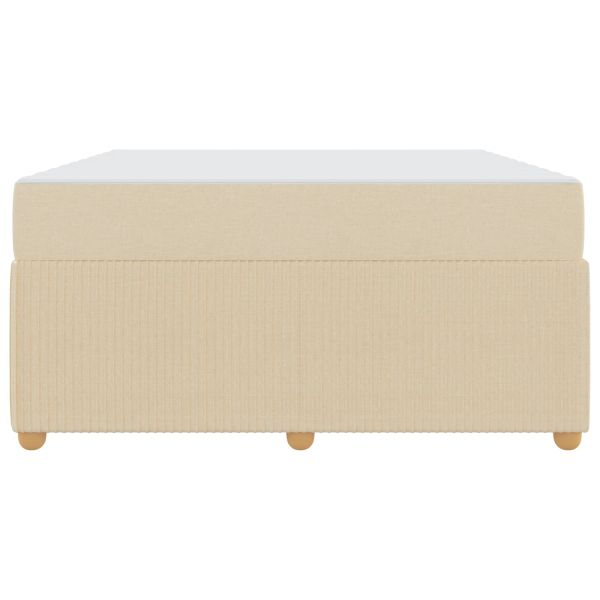 Рамка за легло с матрак Крем 160 x 200 cm текстил