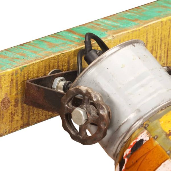 Индустриална лампа за стена, многоцветна, 65x25 см, E27