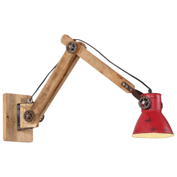 Стенна лампа 25 W състарено червено 96x15x20 см E27