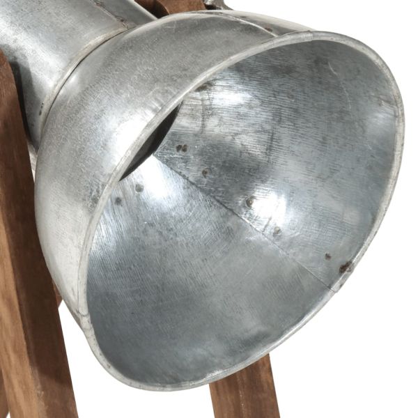 Настолна лампа, 25 W, винтидж, сребриста, 30x17x40 см, E27