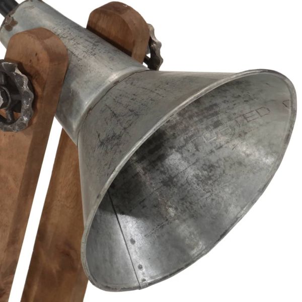 Настолна лампа, 25 W, винтидж, сребриста, 23x13x52 см, E27