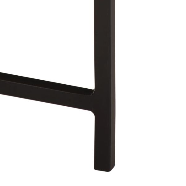 Маса за кафе 35x35x45 см манго масив и желязо