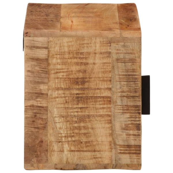 Стенно нощно шкафче 40x30x25 см масивно мангово дърво