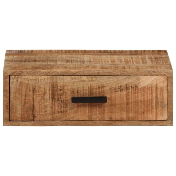 Стенно нощно шкафче 40x30x13,5 см масивно мангово дърво