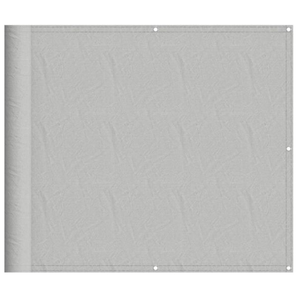 Балконски параван, светлосив, 90x800 см, 100% полиестер оксфорд