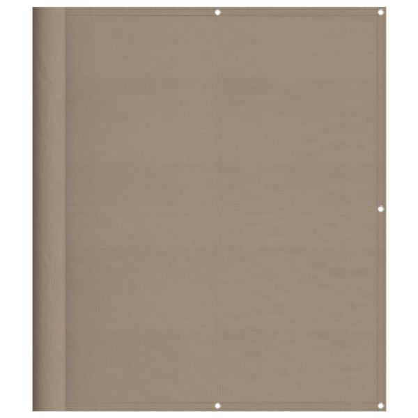 Балконски параван таупе 120x700 см 100% полиестер оксфорд