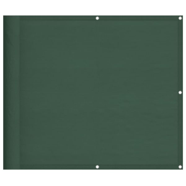 Балконски параван тъмнозелен 90x1000 см 100% полиестер оксфорд