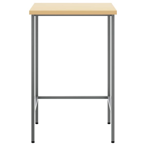 Ъглова маса Сив 55 x 55 x 85 cm Стомана и инженерна дървесина