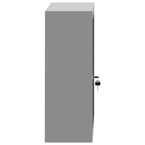 Шкаф за инструменти с рафт Черен и Сив 50 x 20 x 55 см