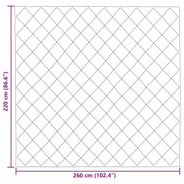 Пълно годишно юрганче Черно и антрацит 220 x 260 cm Микрофибър