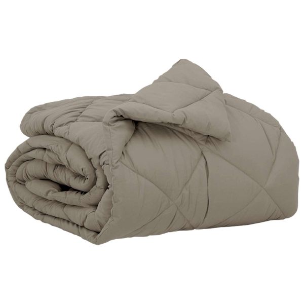 Пълно годишно юрганче Светлосиво 220 x 135 см Микрофибър