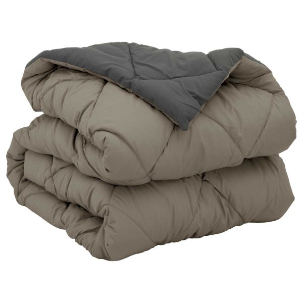 Пълно годишно юрганче Светло сиво и антрацит 200 x 140 cm