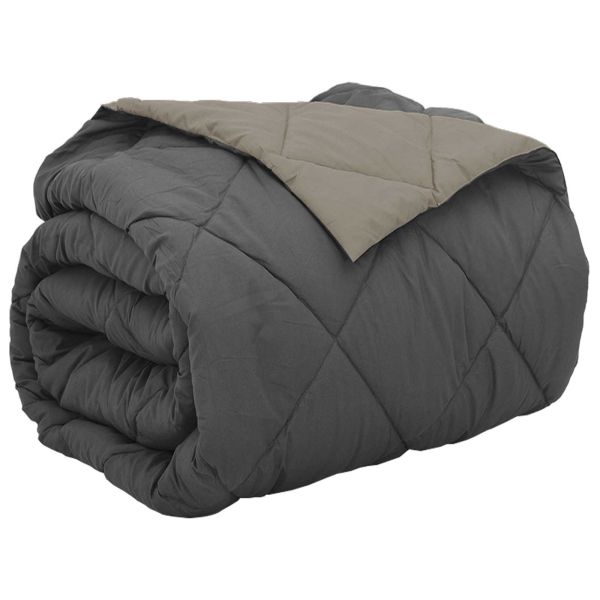 Пълно годишно юрганче Светло сиво и антрацит 240 х 260 см
