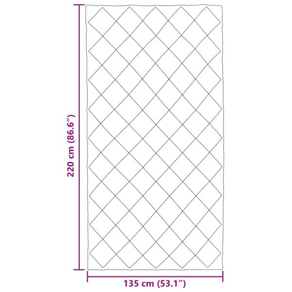 Зимен юрган Таупе 220 x 135 см Микрофибър