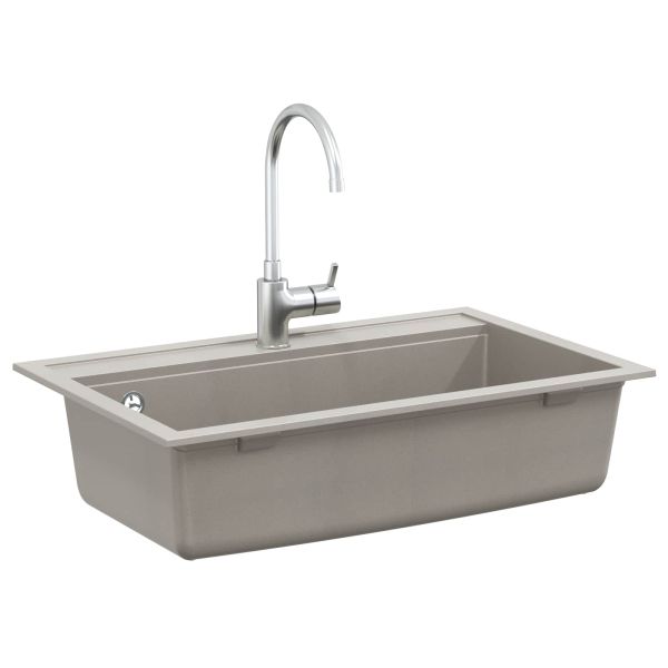 Мивка Сив 795 x 505 мм Гранит
