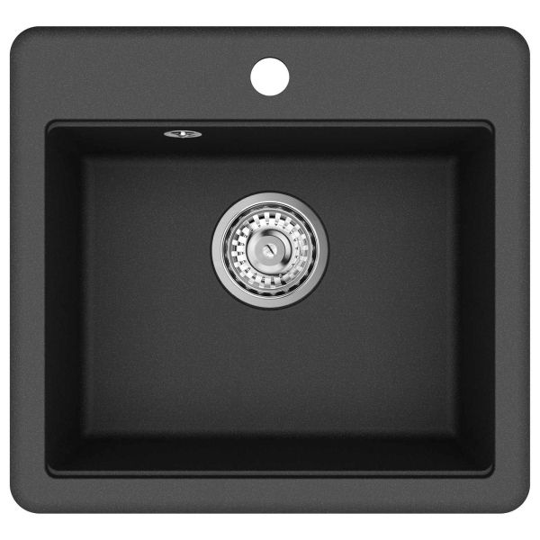 Мивка Черно 470 x 440 мм Гранит