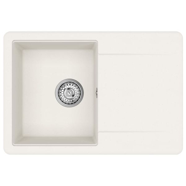 Мивка Бяло 670 x 460 мм 80% Кварц и 20% Смола