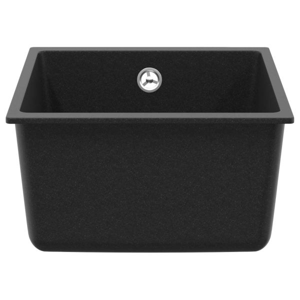 Мивка Черно 370 x 460 мм 80% Кварц и 20% Смола