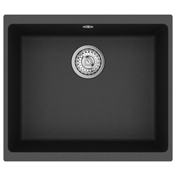 Мивка Черно 530 x 460 мм 80% Кварц и 20% Смола