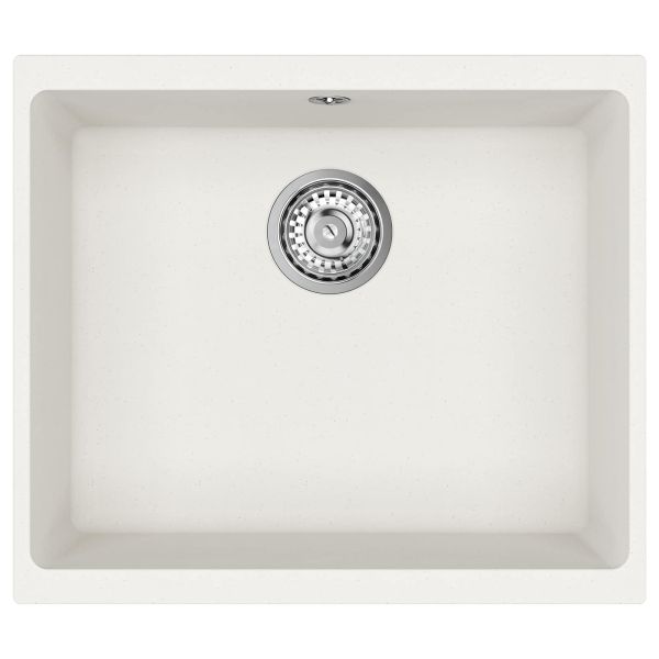 Мивка Бяло 530 x 460 мм 80% Кварц и 20% Смола