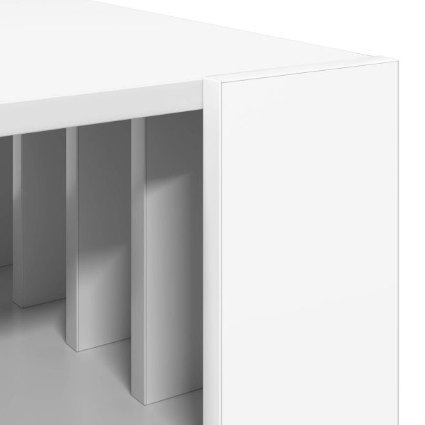 Масичка за кафе Бяло 92 x 49,5 x 45 см Инженерно дърво