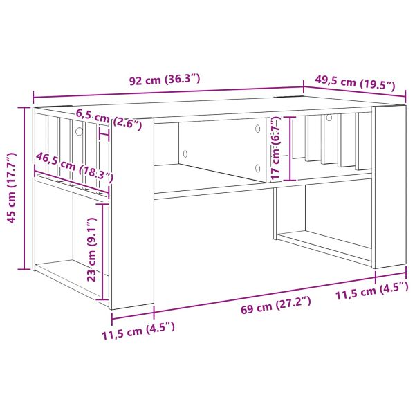Масичка за кафе Димян дъб 92 x 49,5 x 45 см Инженерно дърво