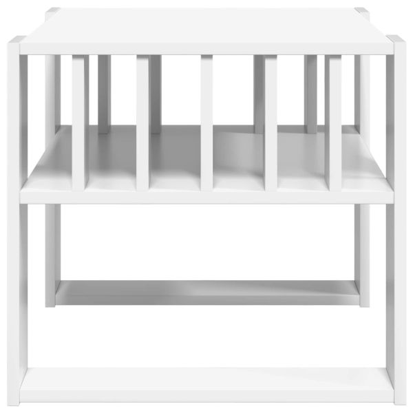 Масичка за кафе Бяло 66 x 49,5 x 45 см Инженерно дърво