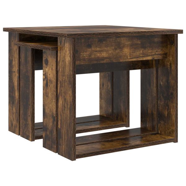 Комплект кафе маса 2 pcs Димян дъб Инженерно дърво