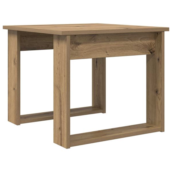 Комплект кафе маса 2 pcs Дъб Инженерно дърво