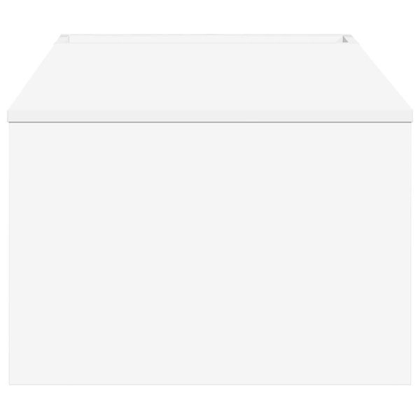 Масичка за кафе Бяло 95 x 50 x 34 см Инженерно дърво