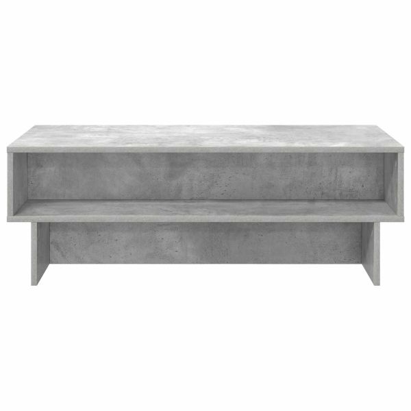 Масичка за кафе Циментено сиво 100 x 46 x 35 см Инженерно дърво