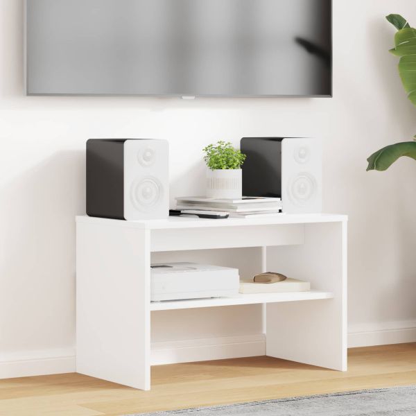 ТВ шкаф Бяло 60 x 35 x 40 см Инженерно дърво