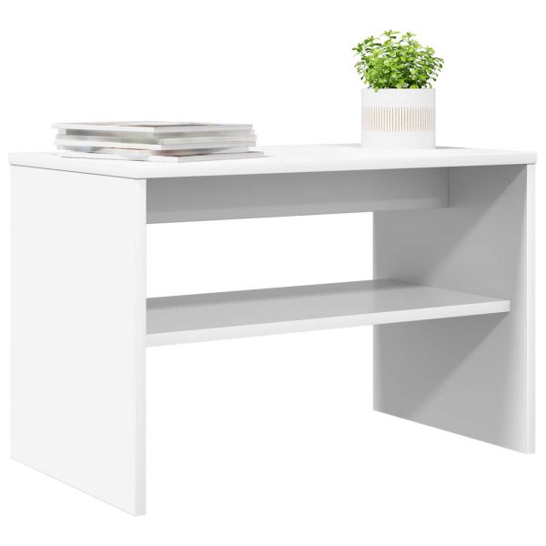 ТВ шкаф Бяло 60 x 35 x 40 см Инженерно дърво