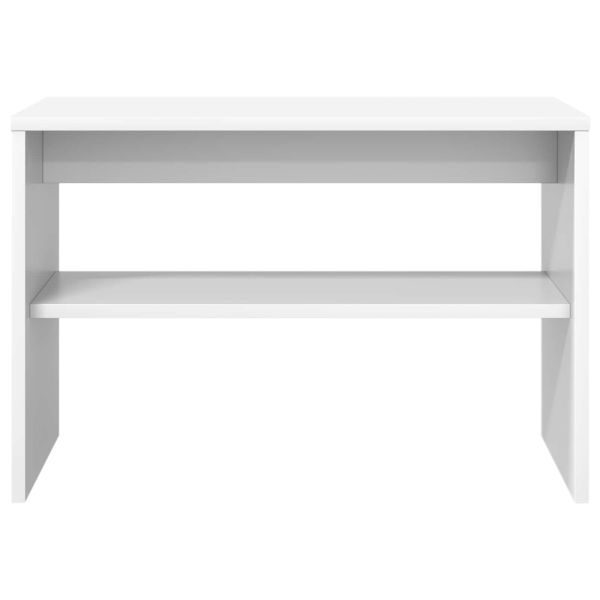 ТВ шкаф Бяло 60 x 30 x 40 см Инженерно дърво