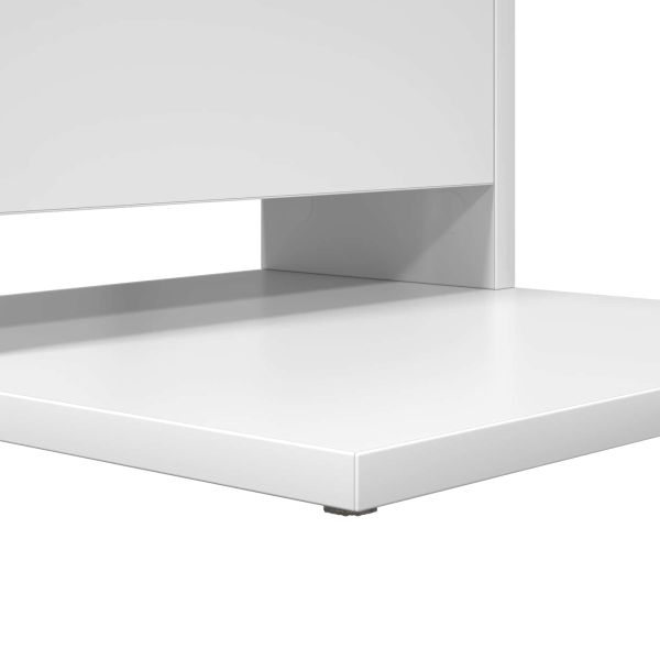 Странична маса Бяло 40 x 35 x 60,5 см Инженерно дърво