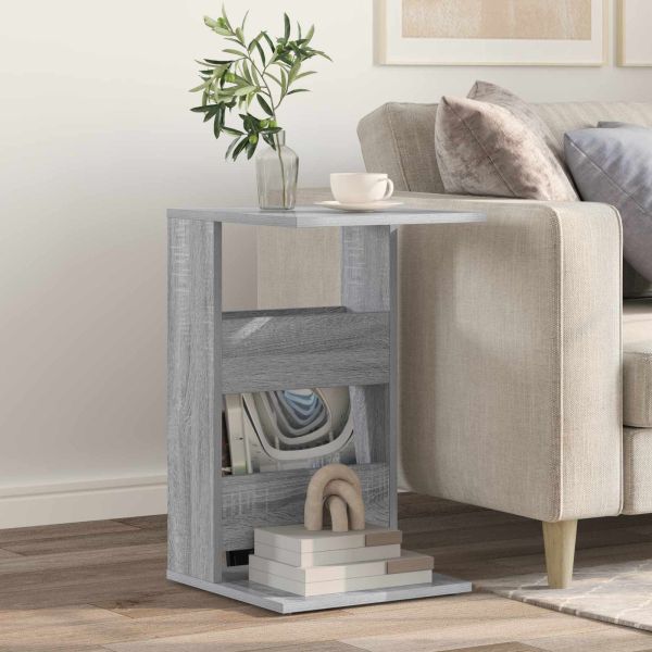 Странична маса Сив Сонома 40 x 35 x 60,5 см Инженерно дърво