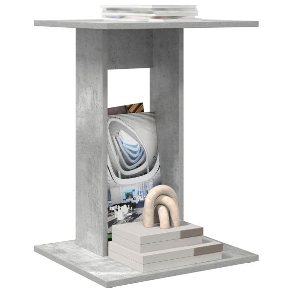 Странична маса Циментено сиво 45 x 40 x 62,5 см Инженерно дърво