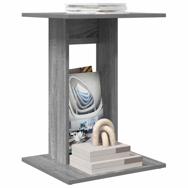 Странична маса Сив Сонома 45 x 40 x 62,5 см Инженерно дърво