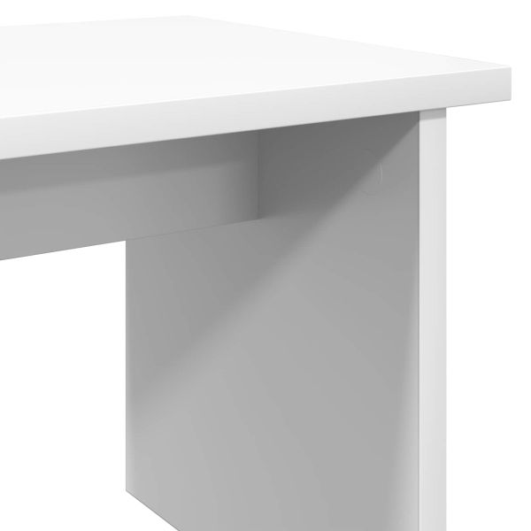 Шкаф за обувки с рафт със съхранение 2 pcs Бяло Инженерно дърво