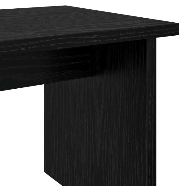 Шкаф за обувки с рафт 2 pcs Черния дъб Инженерно дърво