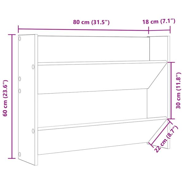 Шкафове за обувки 2 бр сив гланц 80x18x60 см инженерно дърво
