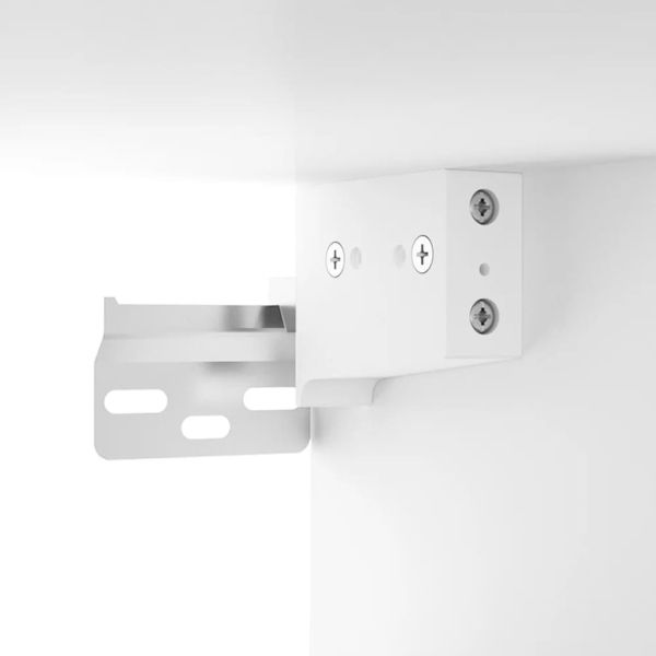 Шкаф за антре, бял, 97,5x37x99 см, инженерно дърво