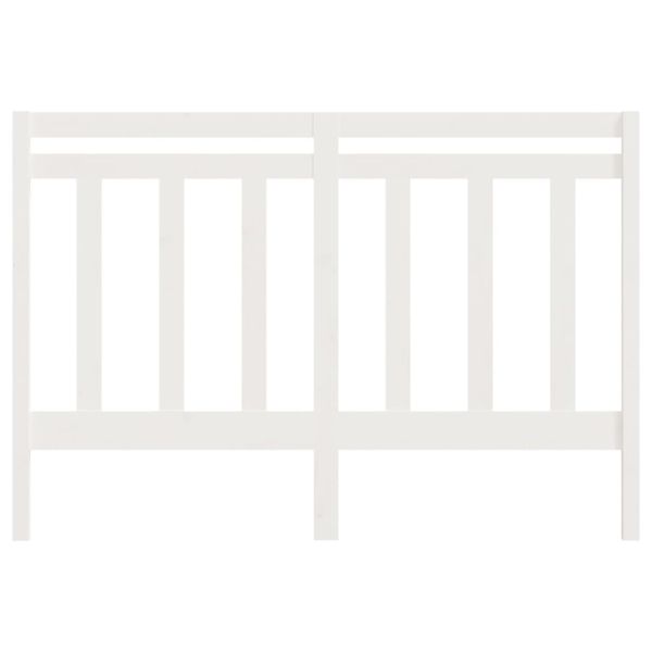 Горна табла за легло, бяла, 156x4x100 см, бор масив