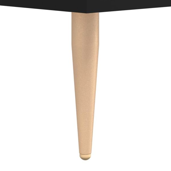 Нощно шкафче, черно, 40x40x50 см, инженерно дърво