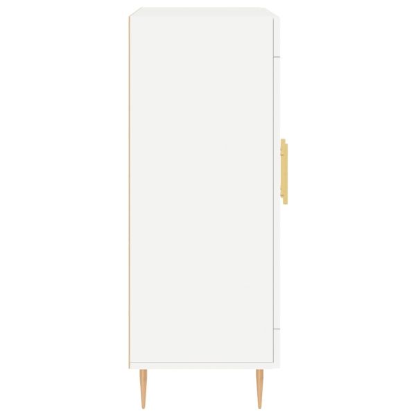 Сайдборд, бял, 69,5x34x90 см, инженерно дърво