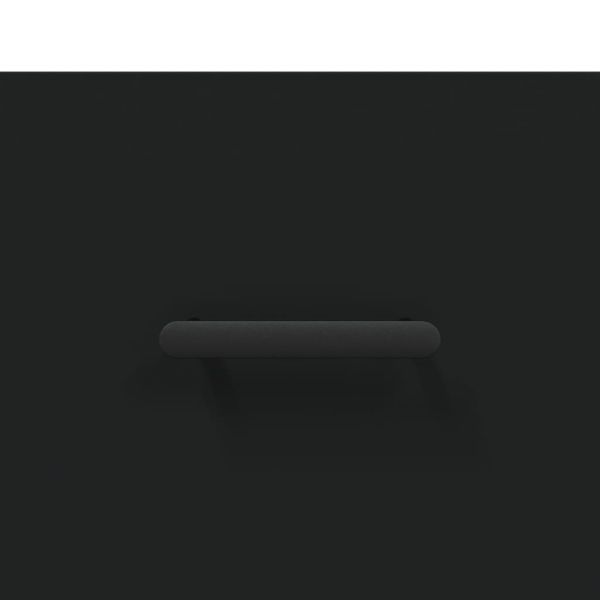 Сайдборд, черен, 69,5x34x90 см, инженерно дърво