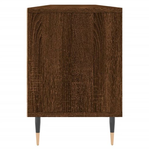 ТВ шкаф, кафяв дъб, 150x30x44,5 см, инженерно дърво