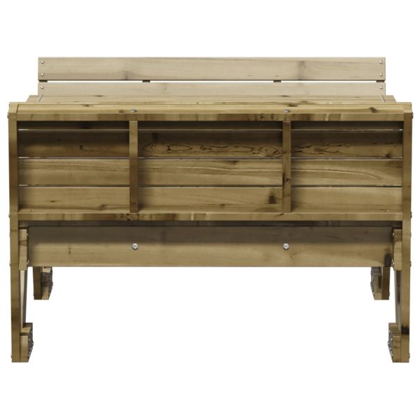 Маса за пикник за деца 88x122x58 см импрегнирано борово дърво